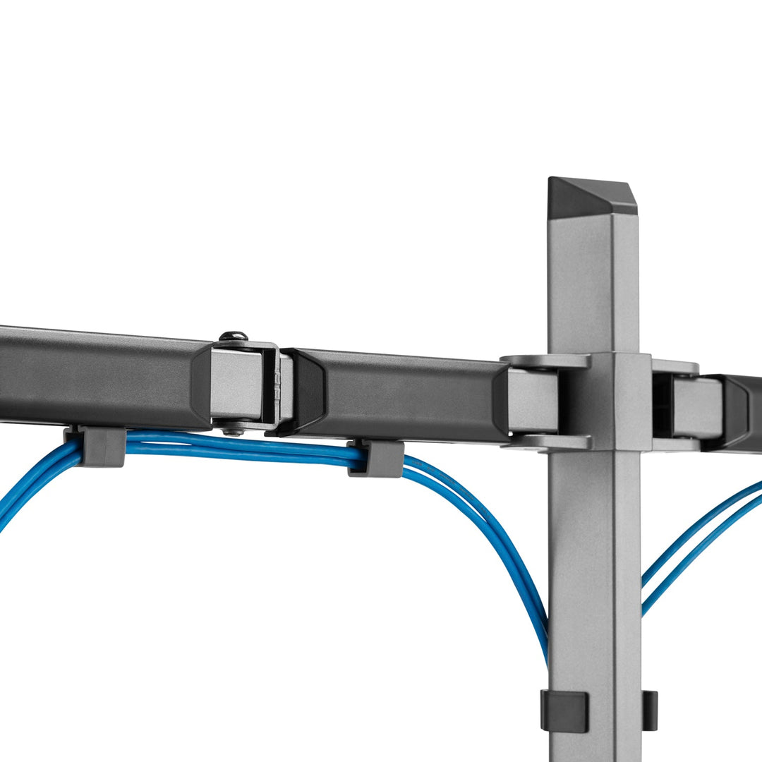 Deluxe Ergo Office-leddet beslag til to skærme, 17"-32", maks. 9 kg, ER-449