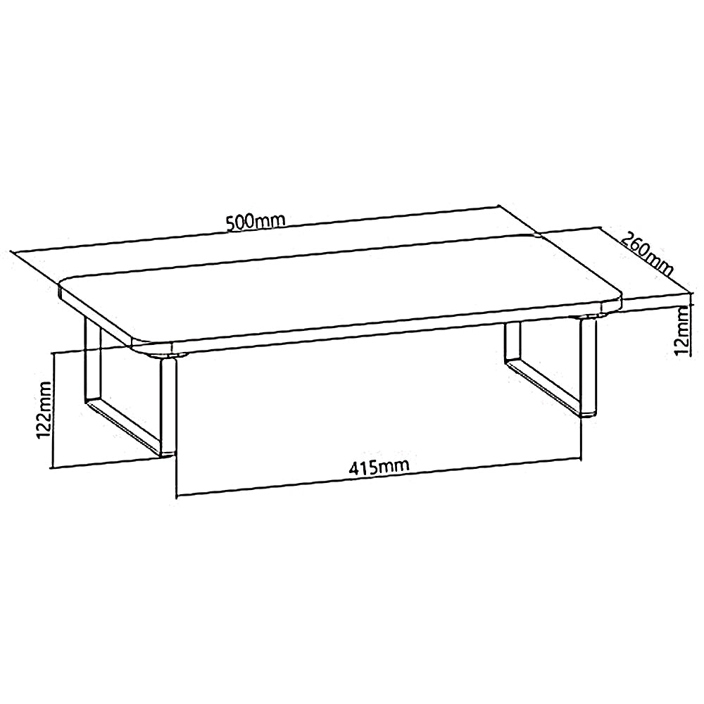 Monitor-/laptopstativ Maclean, maks. 20 kg, (500 x 260 x 122 mm), MC-933