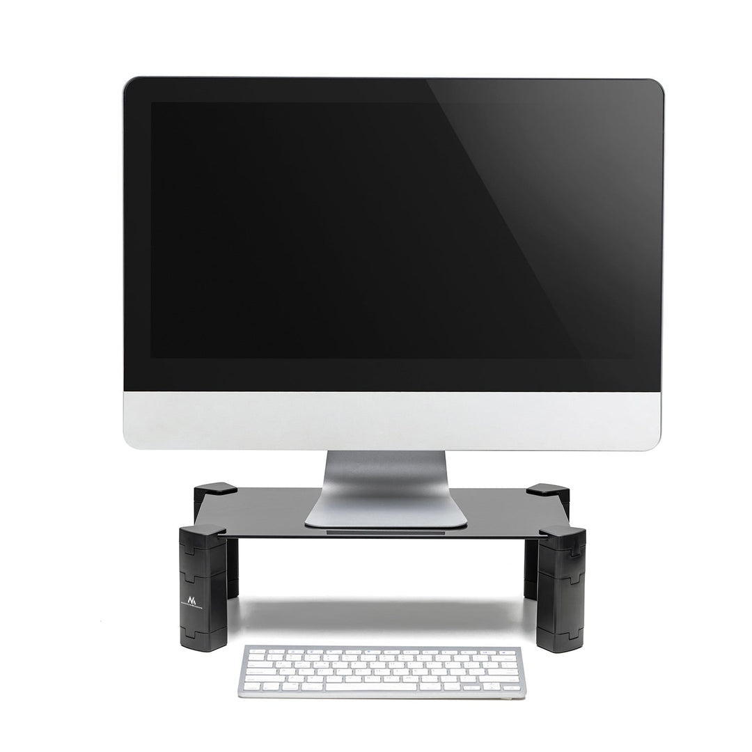 Maclean laptop-/skærmholder, maks. 20 kg, hærdet glas, (429 x 269 x 127 mm), MC-934