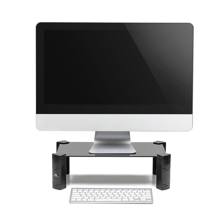 Maclean laptop-/skærmholder, maks. 20 kg, hærdet glas, (429 x 269 x 127 mm), MC-934