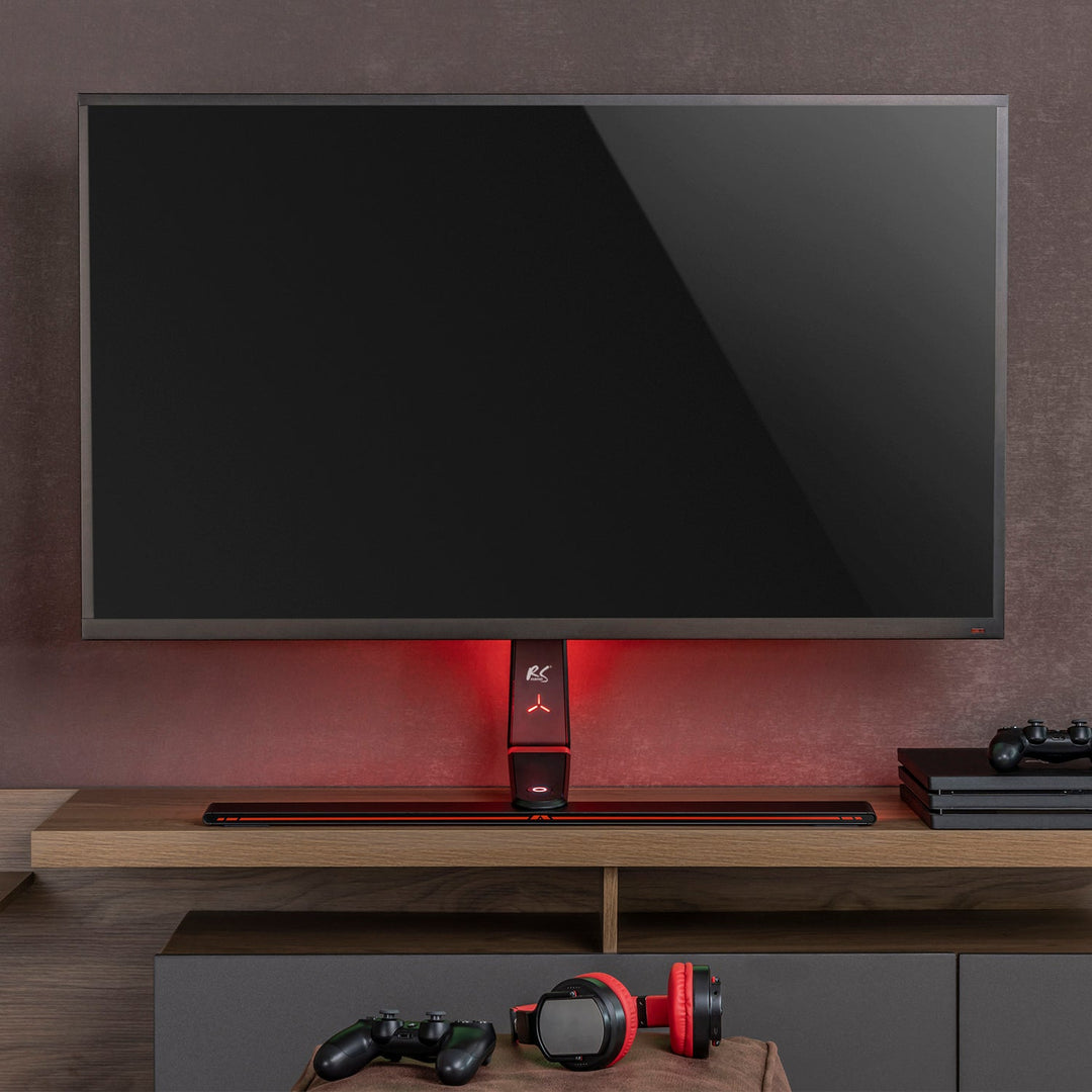 Gaming-monitorholder NanoRS, højdejustering, RGB LED, 32-55", maks. VESA 400x400, maks. 40 kg, RS167
