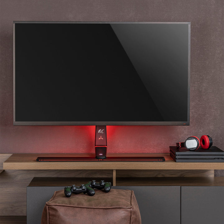 Gaming-monitorholder NanoRS, højdejustering, RGB LED, 32-55", maks. VESA 400x400, maks. 40 kg, RS167