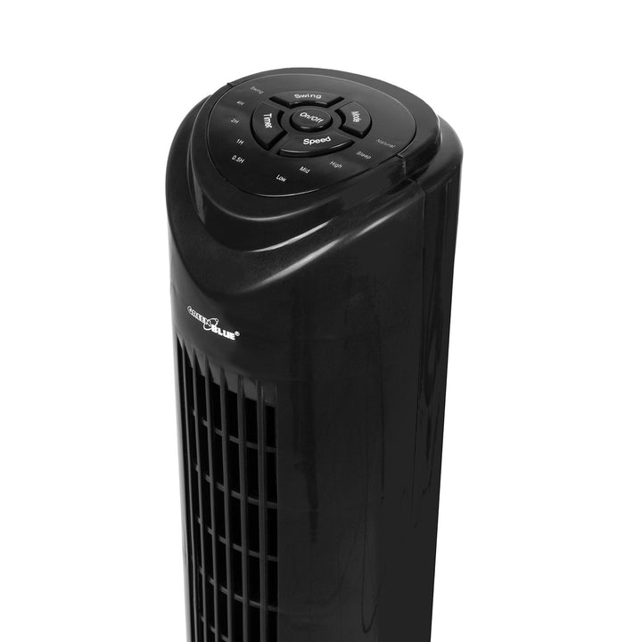 Søjleventilator med fjernbetjening, 3 indstillinger, 3 hastigheder, 80° svingning, 45 W, timer, højde 82 cm GB645