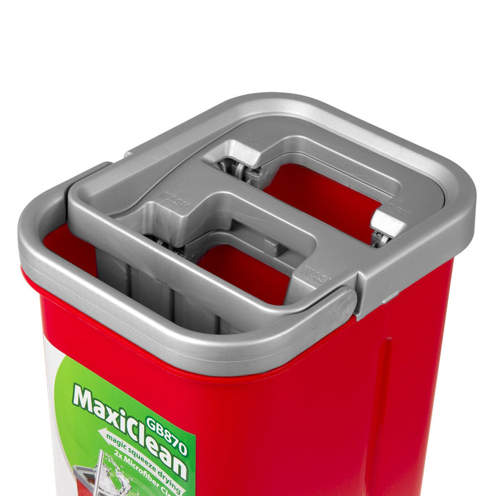 Flad moppe med spand og vridemaskine GreenBlue, to mikrofiberindsatser HQ, kapacitet 5,7 l, MaxiClean GB870