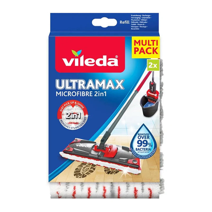 Moppeindsatser til Vileda Ultramax og Ultramat Turbo (2 stk.)
