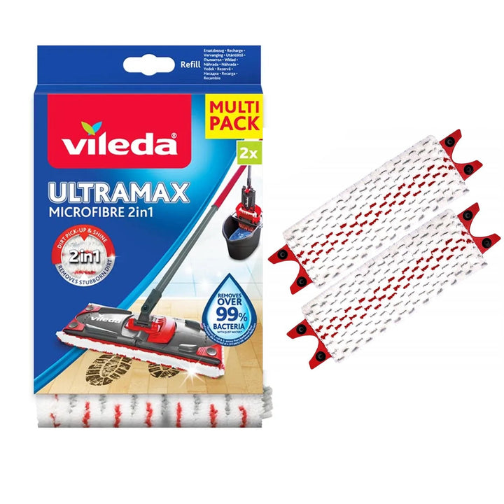 Moppeindsatser til Vileda Ultramax og Ultramat Turbo (2 stk.)