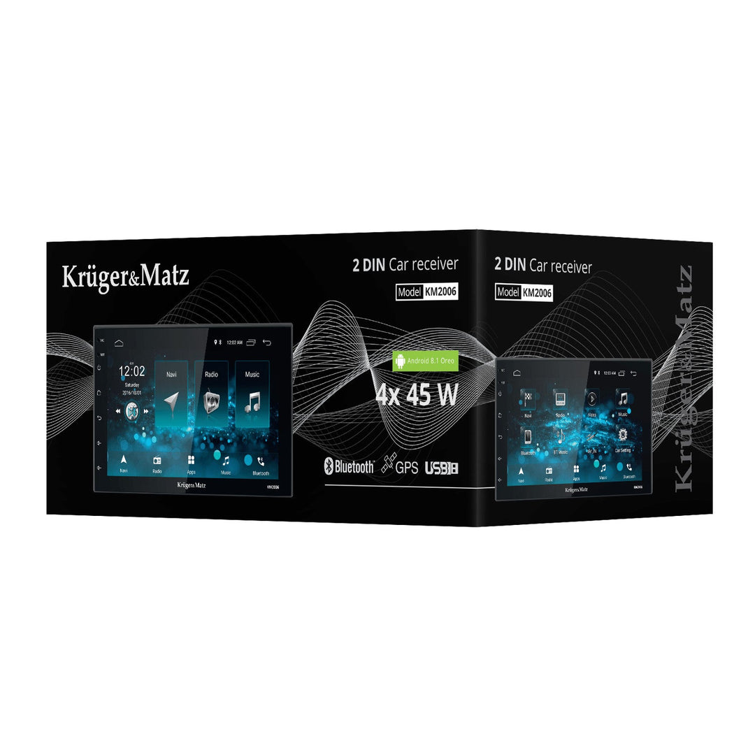 Kruger&Matz KM2006 bilradio med 7” skærm, Android 10-system