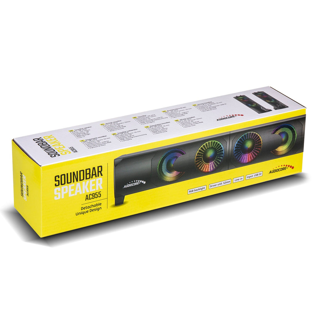 Audiocore 3Wx2 computerhøjttalere, LED, USB 5v, line-in, AC955