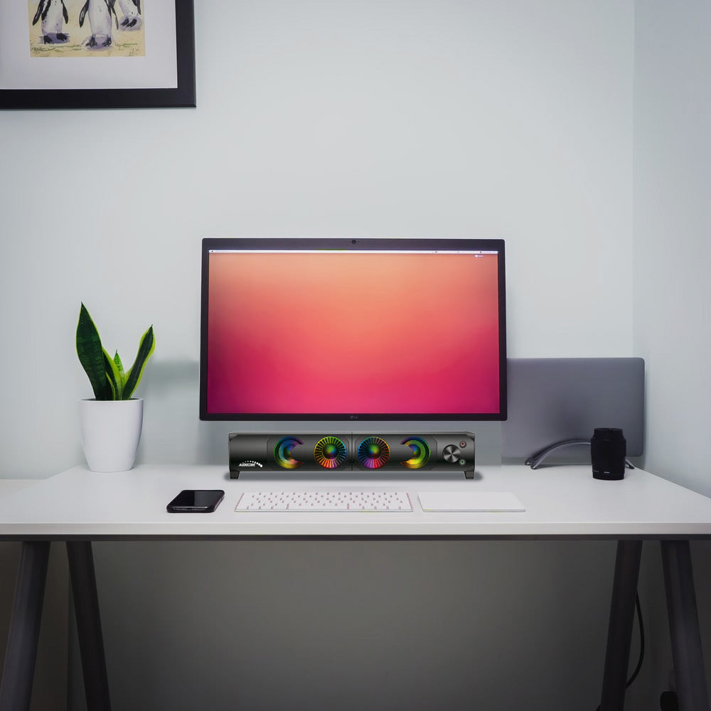 Audiocore 3Wx2 computerhøjttalere, LED, USB 5v, line-in, AC955