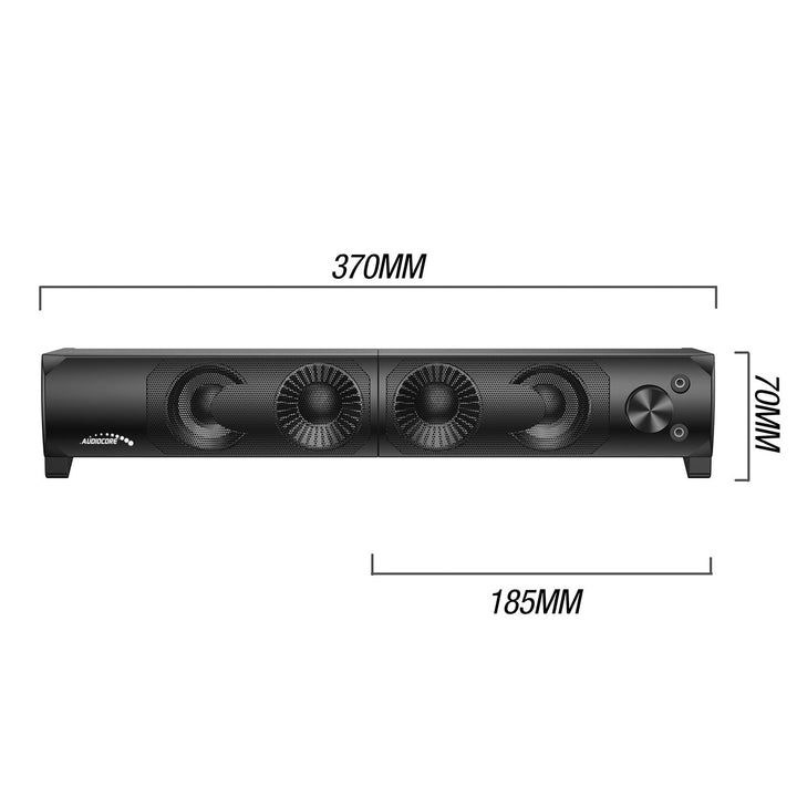 Audiocore 3Wx2 computerhøjttalere, LED, USB 5v, line-in, AC955