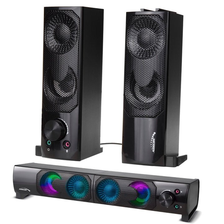 Audiocore 3Wx2 computerhøjttalere, LED, USB 5v, line-in, AC955