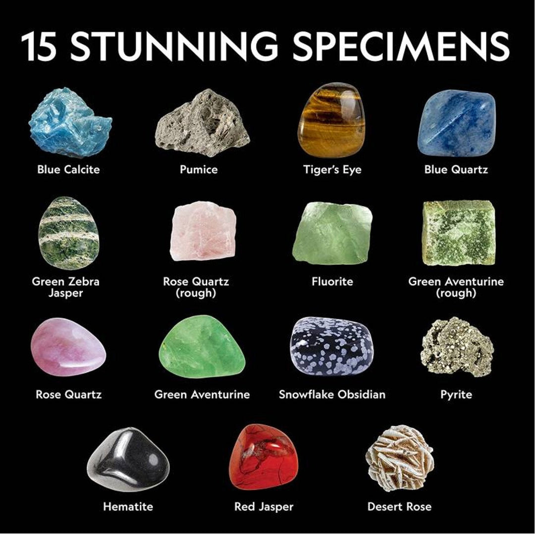 National Geographic-sæt - Startpakke med sten og mineraler (Rock + Mineral Starter Kit)