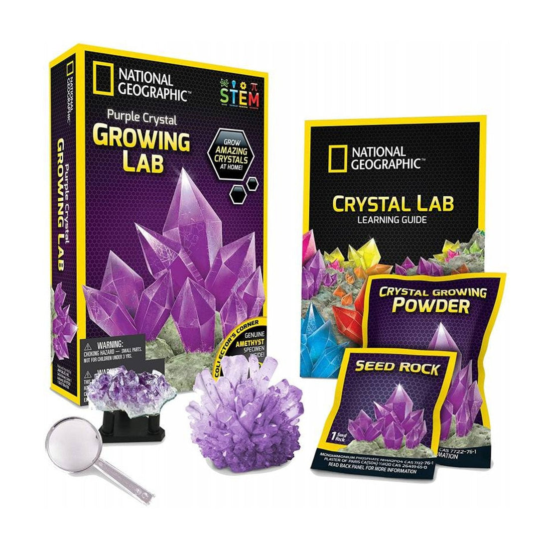 National Geographic-sæt – Laboratorium til dyrkning af lilla krystaller (Purple Crystal Growing Lab)