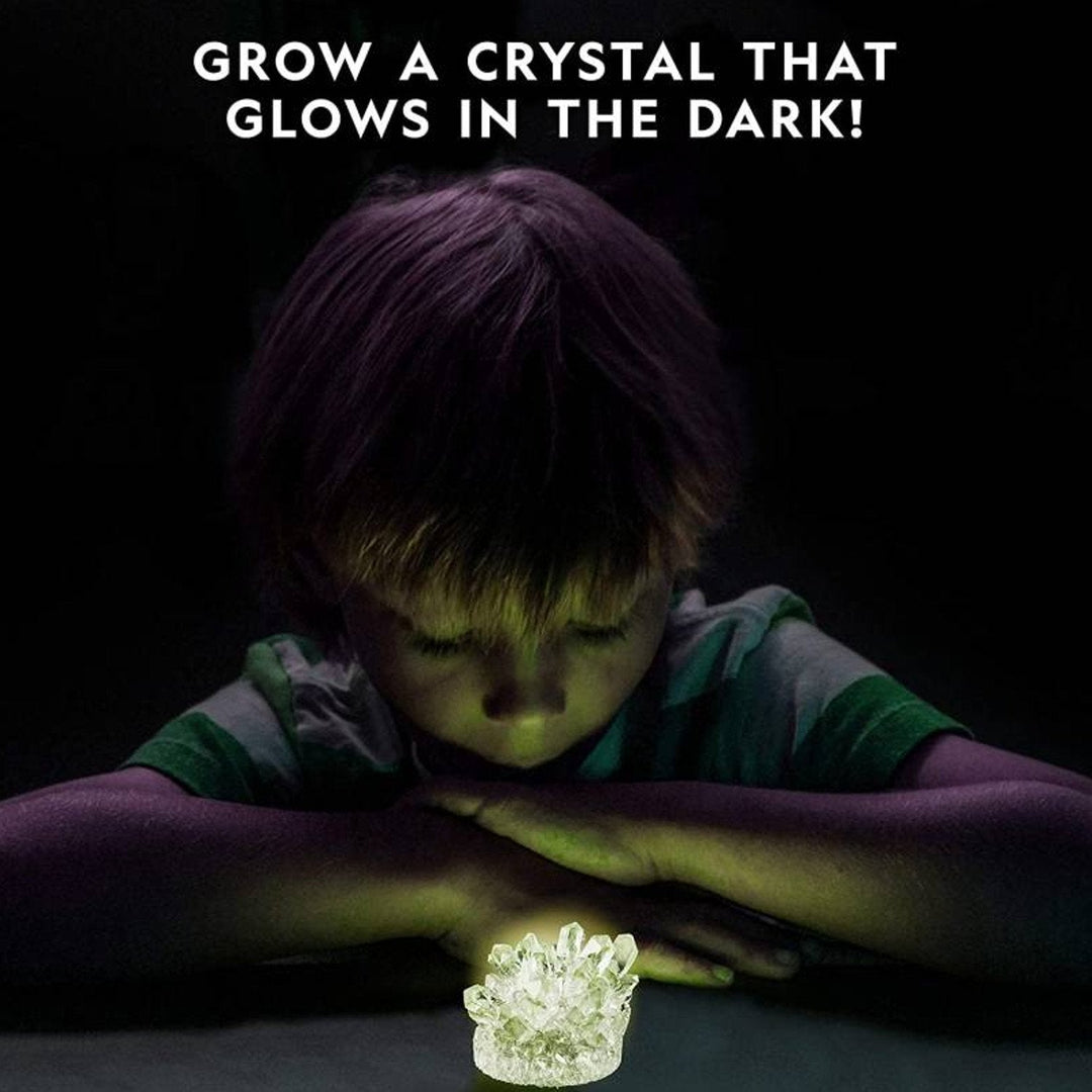 National Geographic-sæt – Laboratorium til dyrkning af krystaller, der lyser i mørke (Glow-in-the-Dark Crystal Growing Lab)