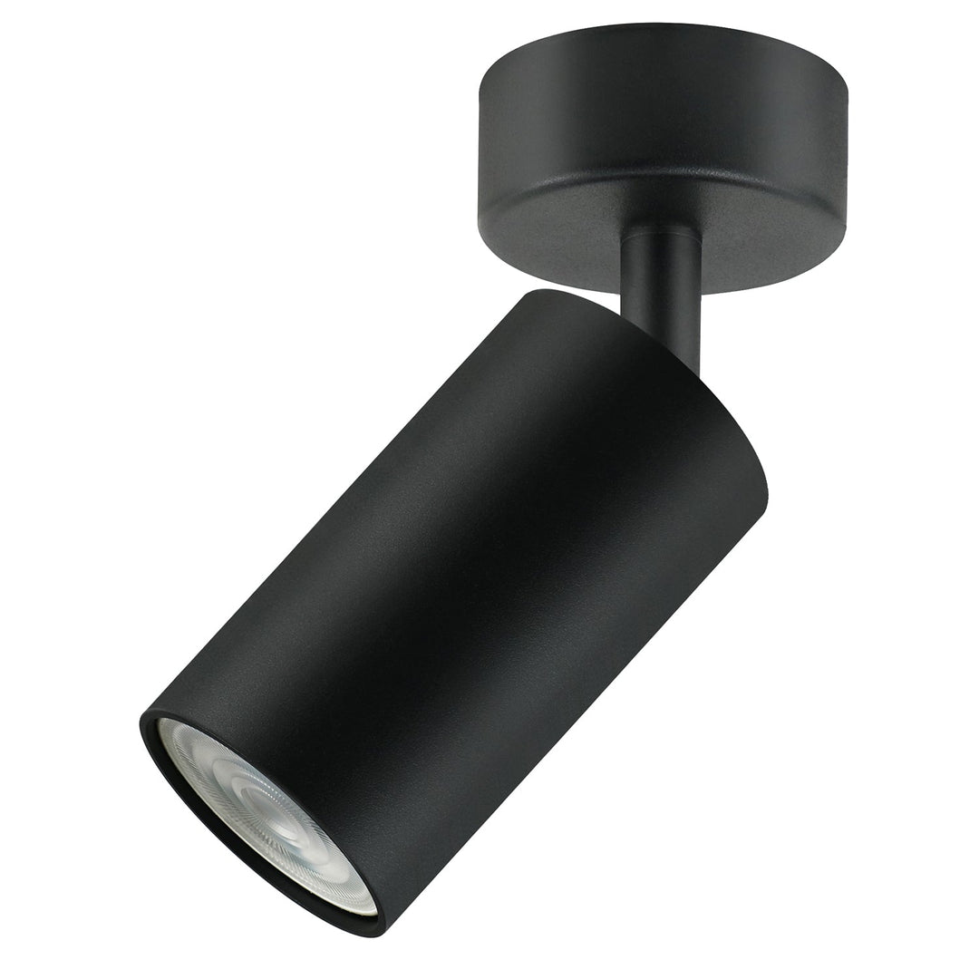 Maclean væg- og loftslampe, spot, bevægelig, aluminium, 1xGU10, 55x100 mm, farve: mat sort, MCE451 B