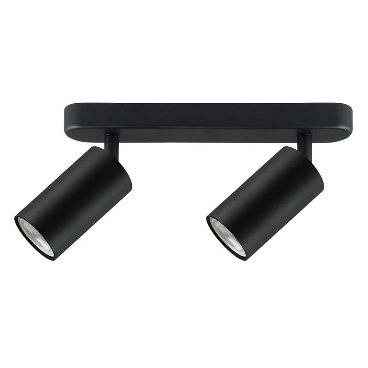 Maclean væg- og loftslampe, spot, bevægelig, aluminium, 2xGU10, 55x100 mm, sort mat, MCE452 B