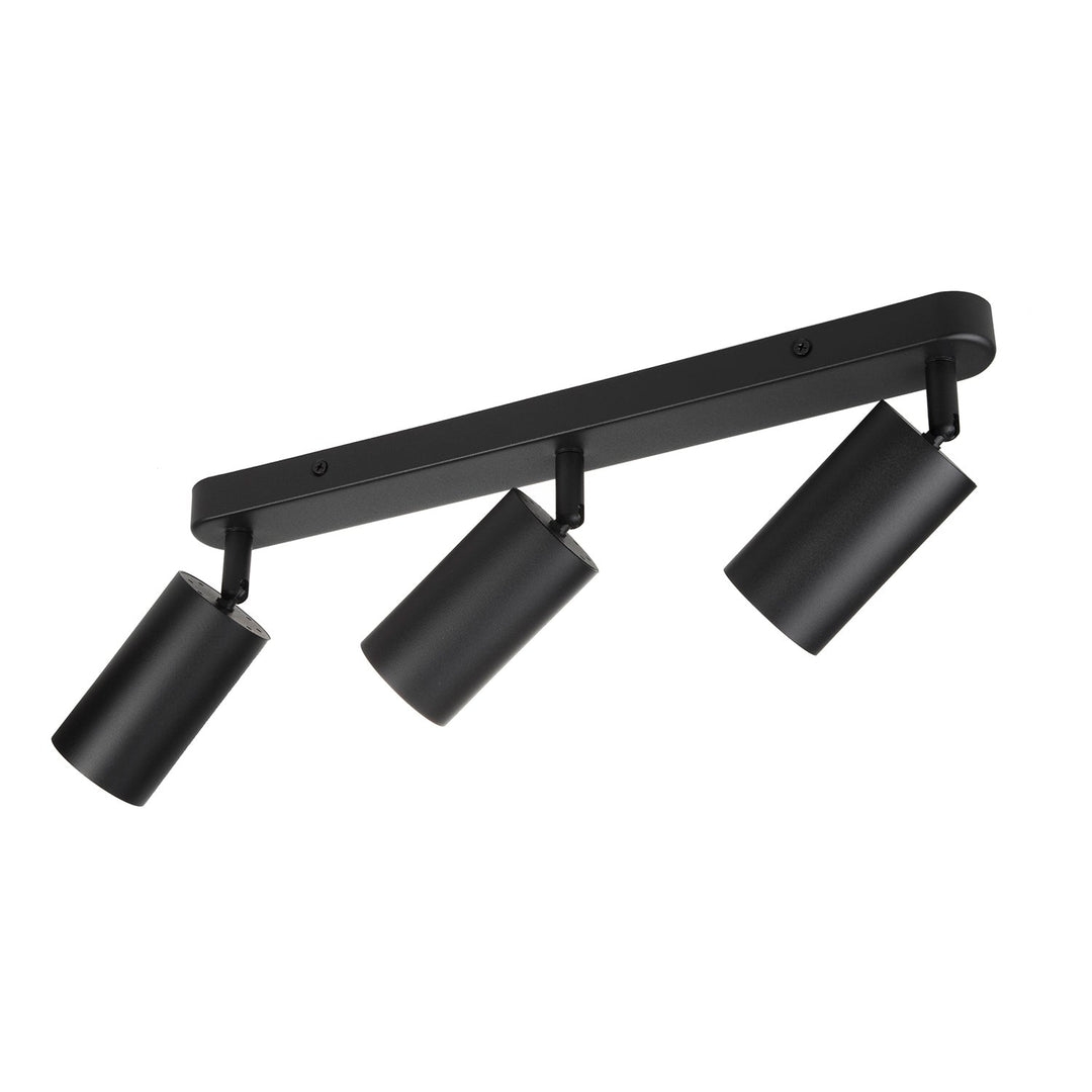 Maclean væg- og loftslampe, spot, bevægelig, aluminium, 3xGU10, 55x100 mm, sort mat, MCE453 B