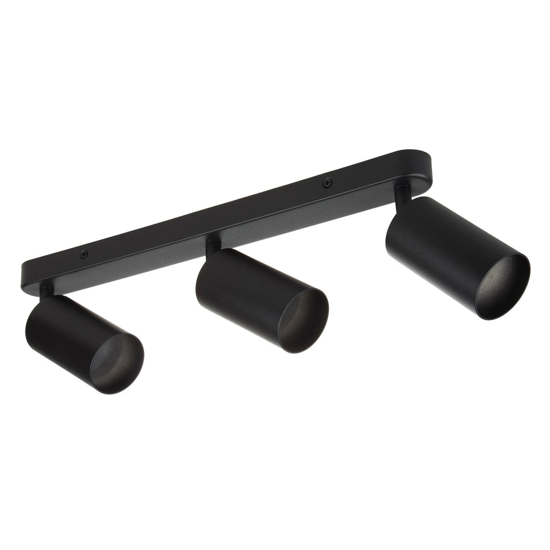 Maclean væg- og loftslampe, spot, bevægelig, aluminium, 3xGU10, 55x100 mm, sort mat, MCE453 B