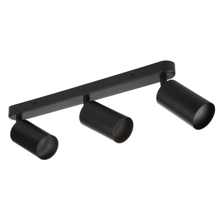 Maclean væg- og loftslampe, spot, bevægelig, aluminium, 3xGU10, 55x100 mm, sort mat, MCE453 B
