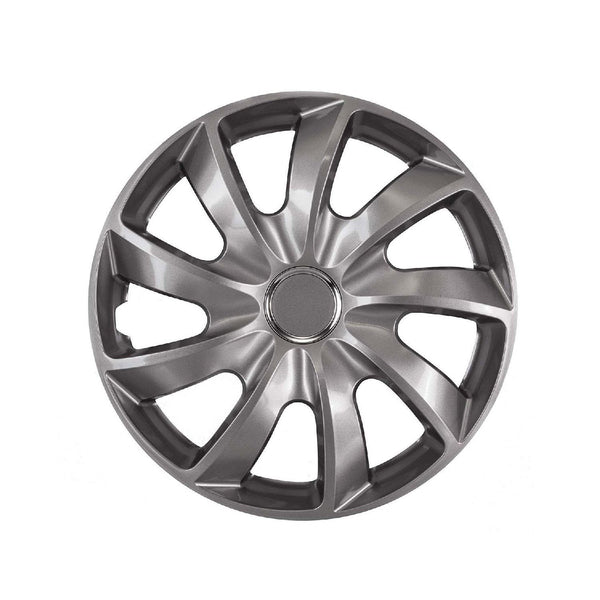 Universal hjulkapsler 14" Stig grafit lak, presset, 4 stk.