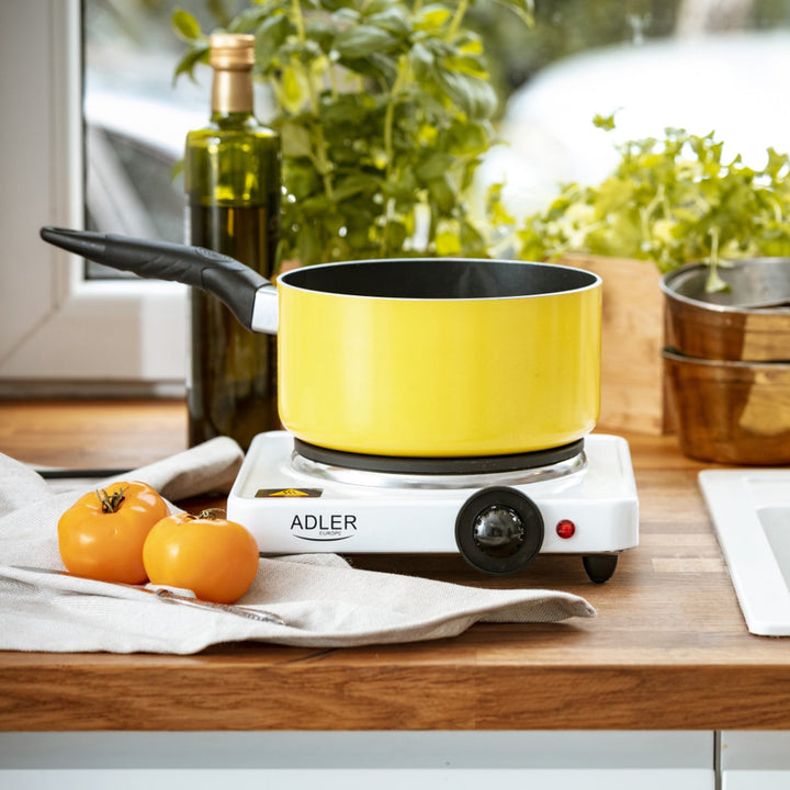 Adler AD 6503 Elektrisk komfur med én kogeplade, 1500 W