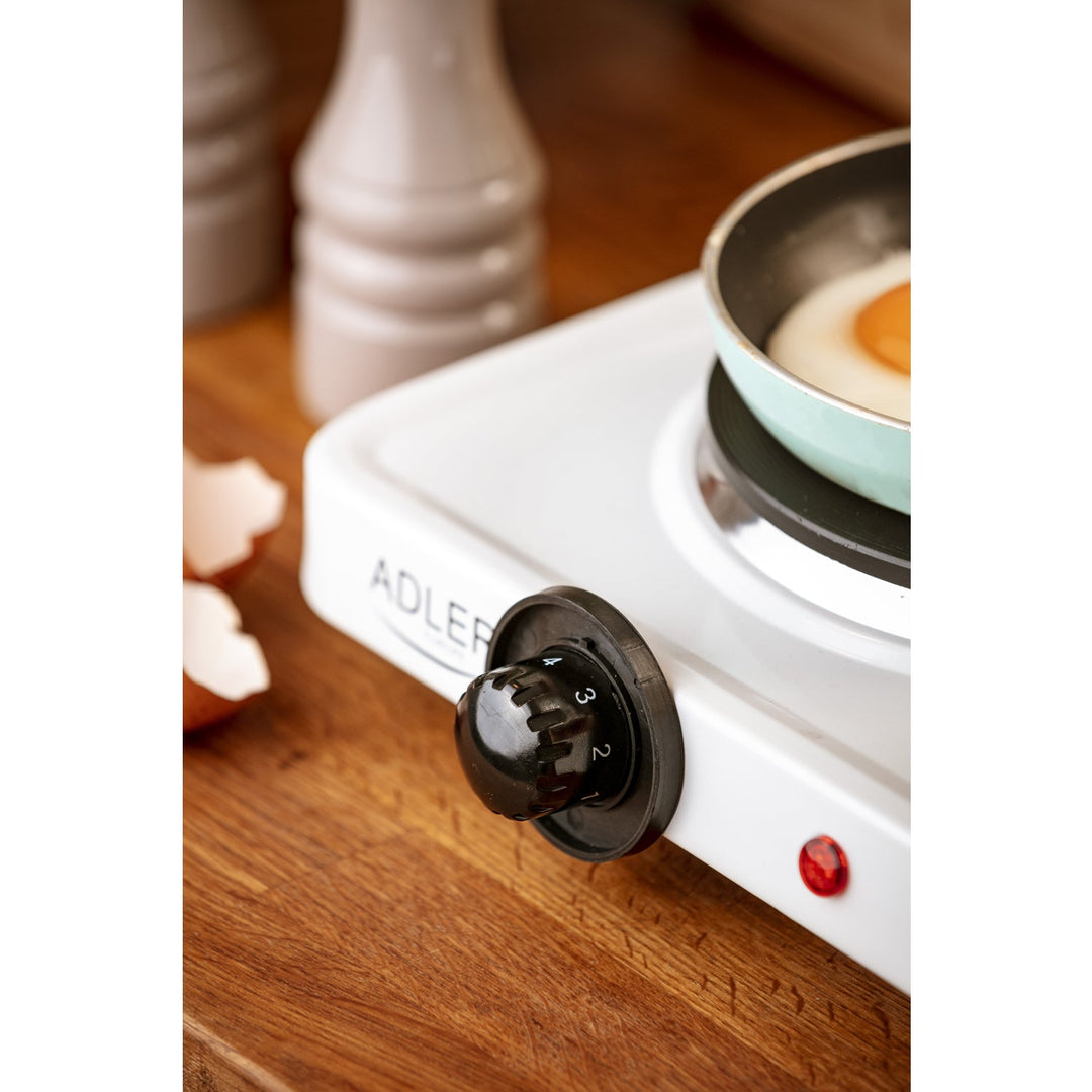 Adler AD 6503 Elektrisk komfur med én kogeplade, 1500 W