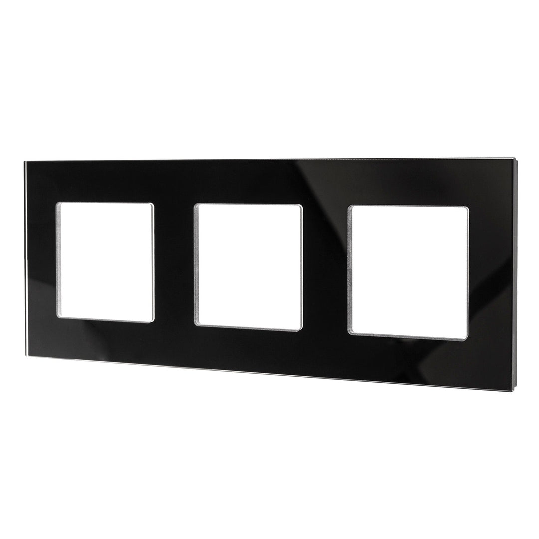 Maclean glasramme, tredobbelt, sort, 228x86 mm, MCE731B