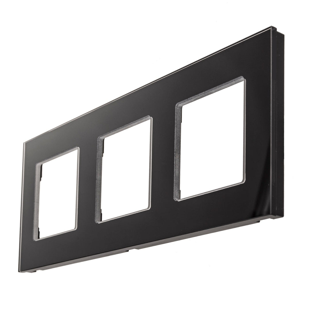 Maclean glasramme, tredobbelt, sort, 228x86 mm, MCE731B