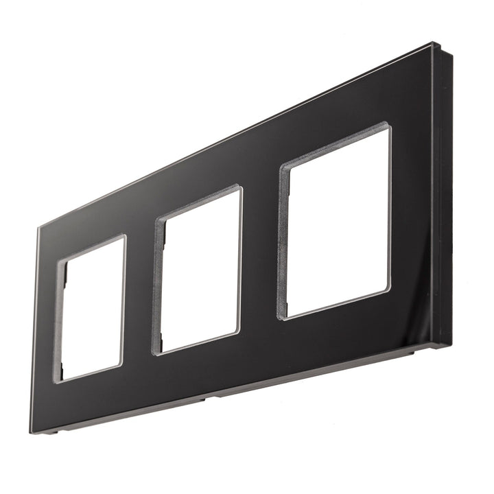Maclean glasramme, tredobbelt, sort, 228x86 mm, MCE731B