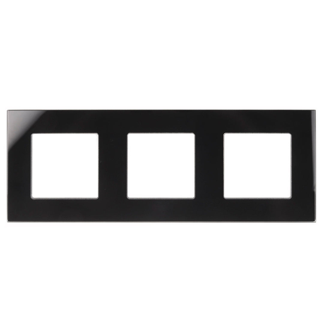 Maclean glasramme, tredobbelt, sort, 228x86 mm, MCE731B