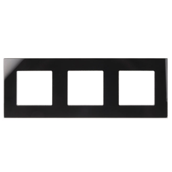 Maclean glasramme, tredobbelt, sort, 228x86 mm, MCE731B