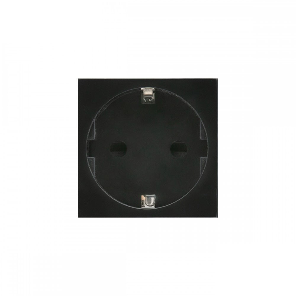 Maclean F-type (German) socket, fits glass frames, black MCE719B