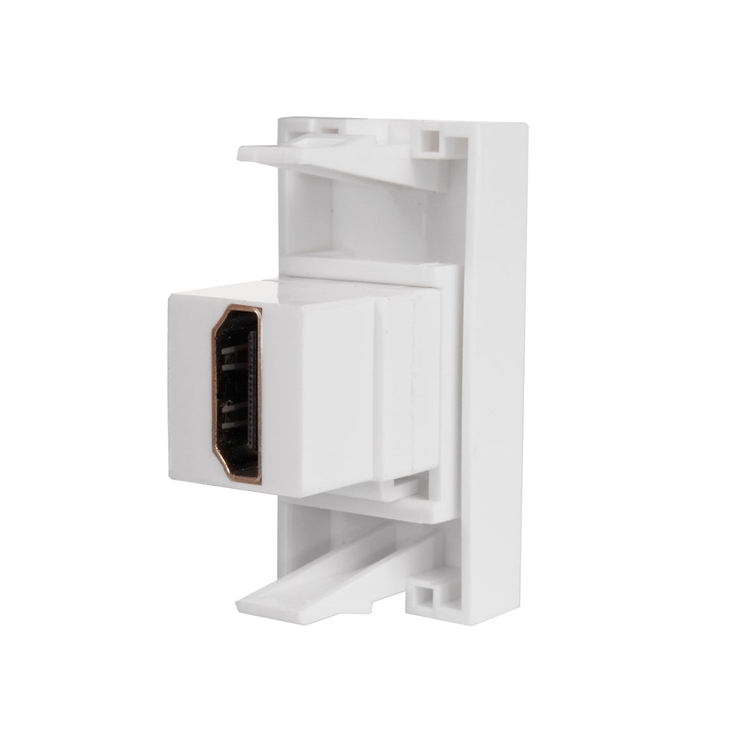 Maclean HDMI-vægstik, enkelt, hvid, MCE720W
