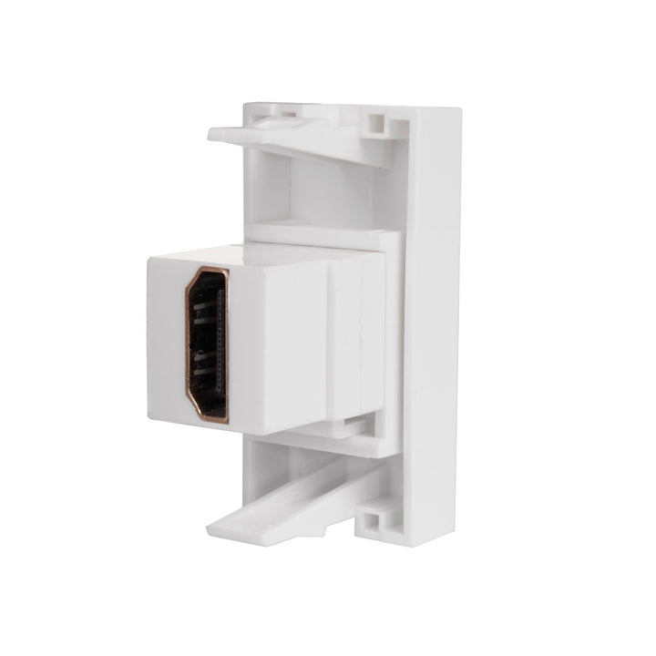 Maclean HDMI-vægstik, enkelt, hvid, MCE720W
