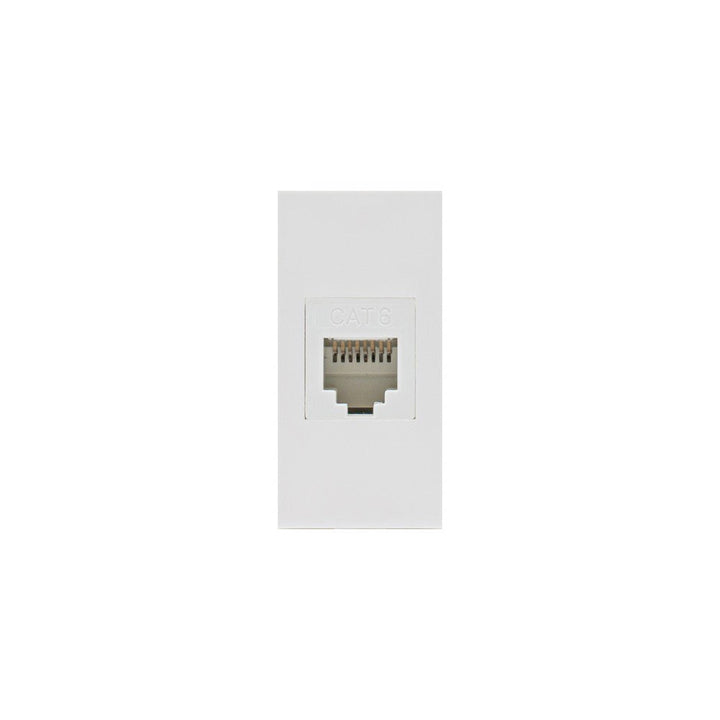 Maclean LAN-stikmodul, enkelt, hvid, MCE725W
