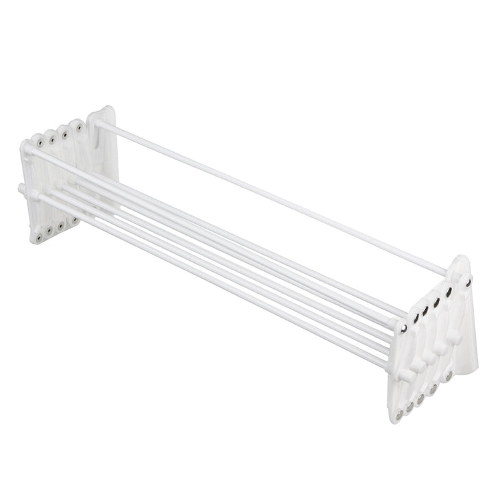 Tørrestativ til tøj og håndklæder, harmonikaformet, hvid, 50 cm
