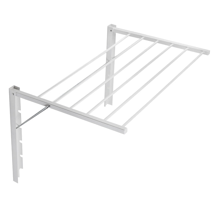Foldbar badeværelseshåndtørrer, der monteres på væggen. Majka 60 cm hvid