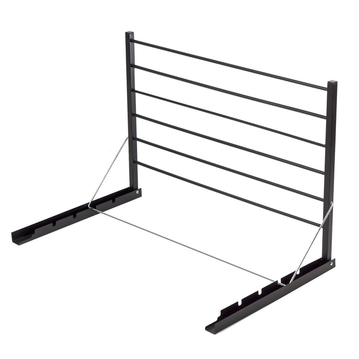 Foldbar badeværelseshåndtørrer, der monteres på væggen. Majka 60 cm sort