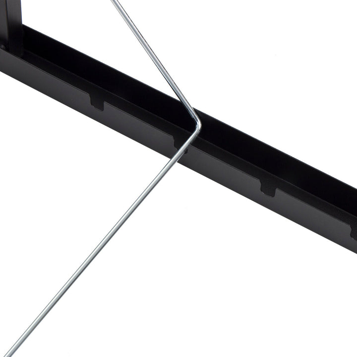 Foldbar badeværelseshåndtørrer, der fastgøres til væggen. Majka 100 cm sort