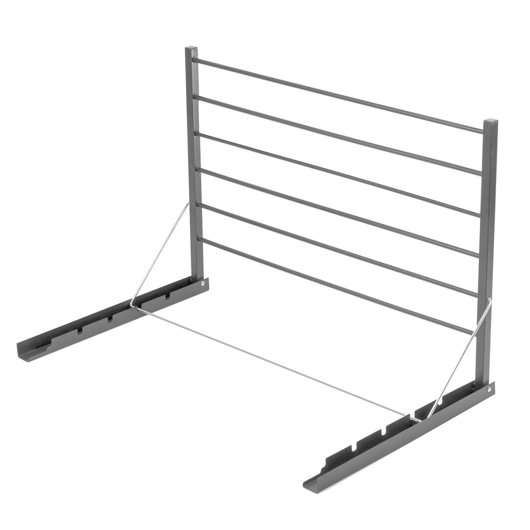 Foldbar badeværelseshåndklædetørrer til vægmontering. Majka 90 cm sølvfarvet