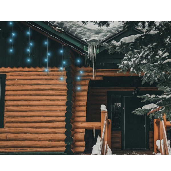 Lysgardin med dekorative lamper 250LED 5m blå