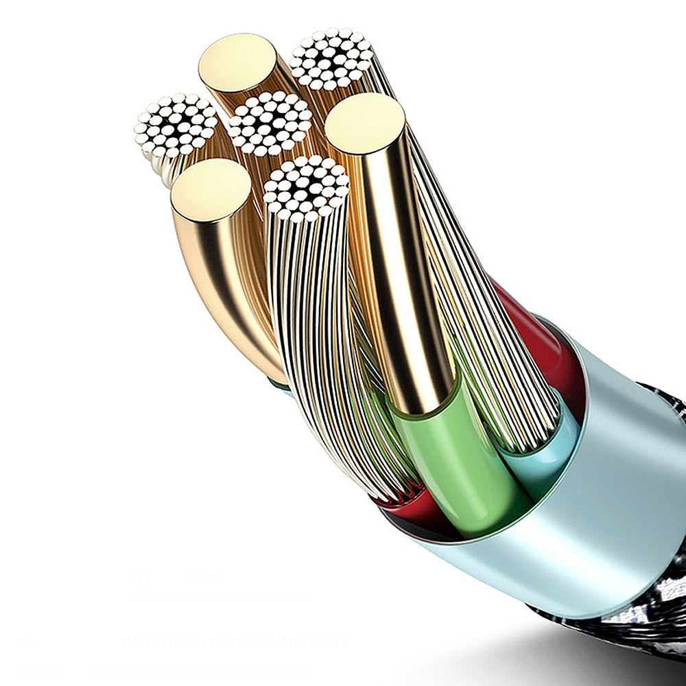 Maclean micro USB-kabel, understøtter Fast Charge 2,4 A, dataoverførsel, 5 V/2,4 A, sort, længde 2 m, MCE483
