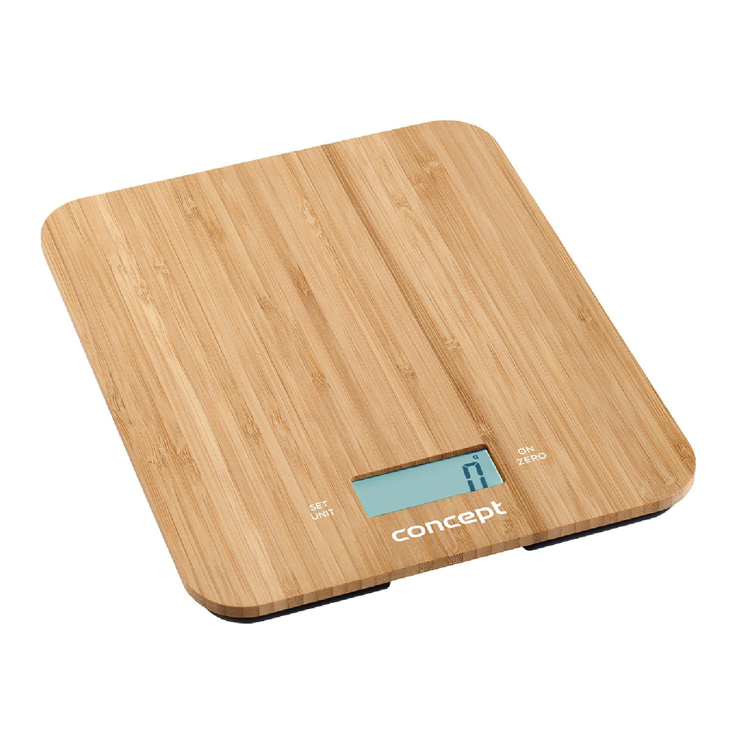 Digital køkkenvægt 15 kg concept bamboo vk5714 LCD