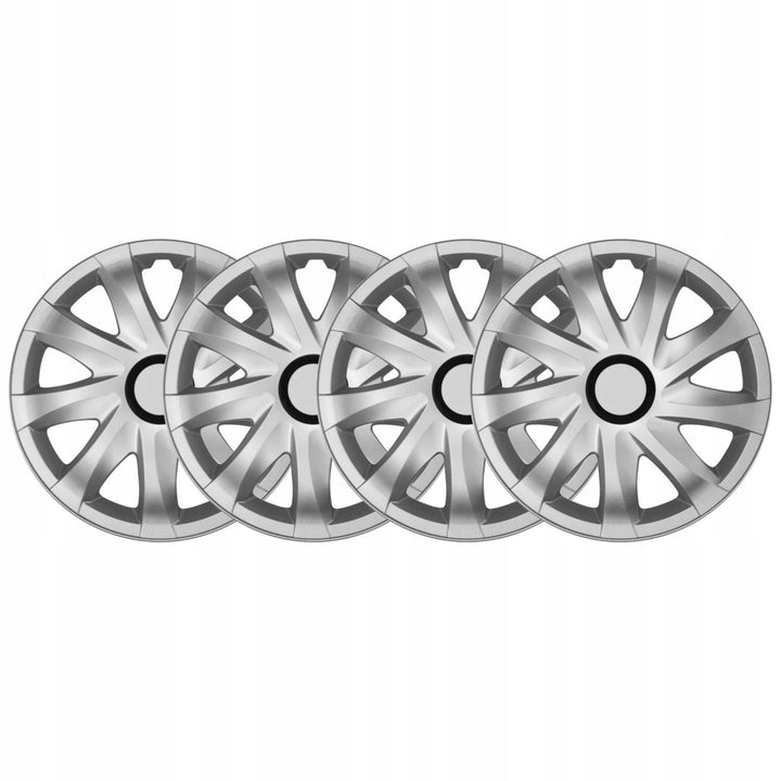 14'' NRM KANDO SILVER hjulkapsler, 4 stk., sølvfarvet