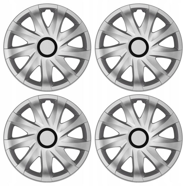 14'' NRM KANDO SILVER hjulkapsler, 4 stk., sølvfarvet