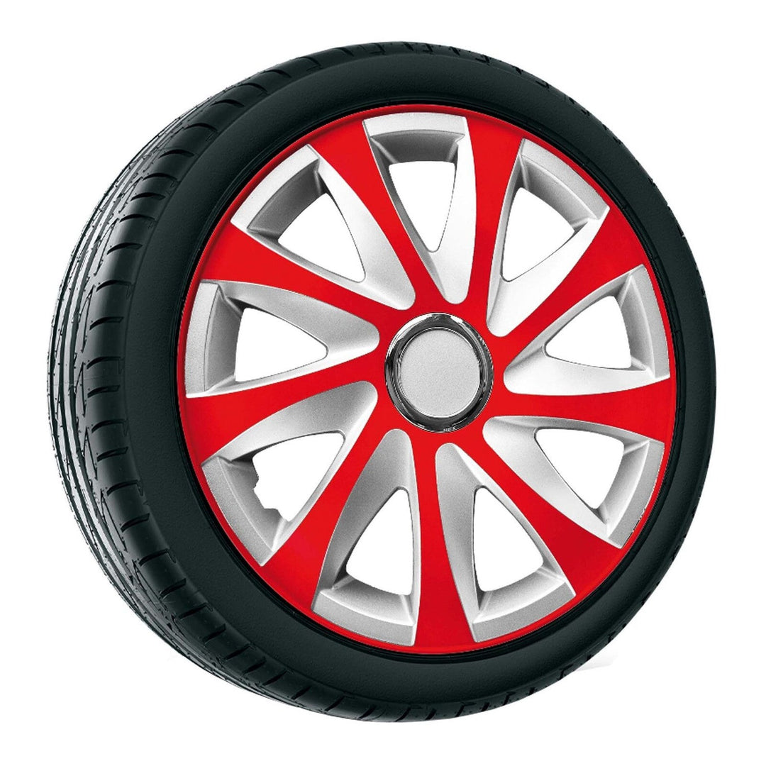 15'' NRM EXTRA DRIFT RED SILVER rød-sølv fælge, 4 stk.