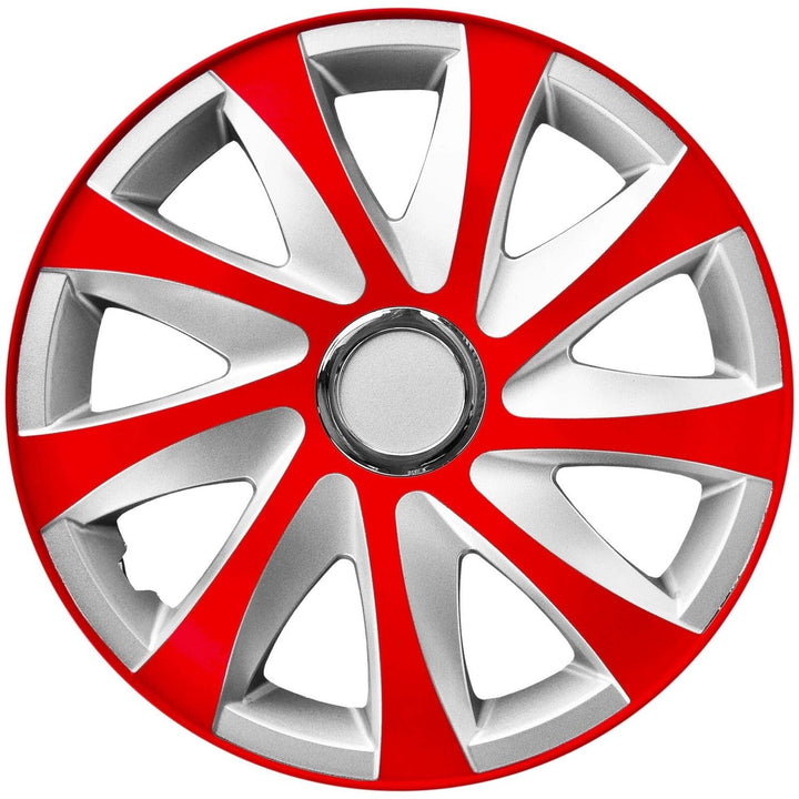 16'' NRM EXTRA DRIFT RED SILVER rød-sølv fælge, 4 stk.