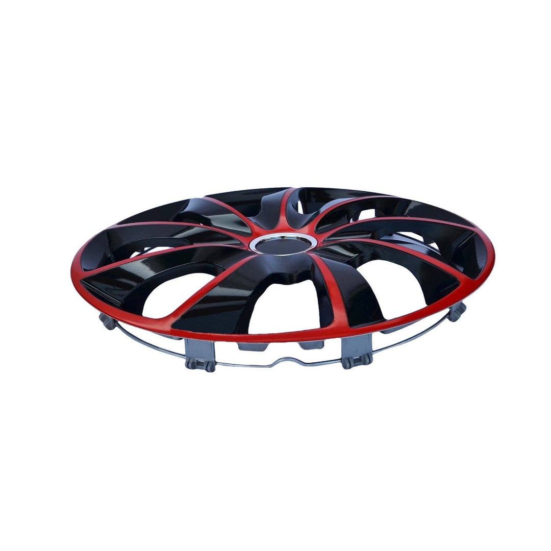 17'' NRM EXTRA STIG RED BLACK rød-sorte hjulkapsler, 4 stk.