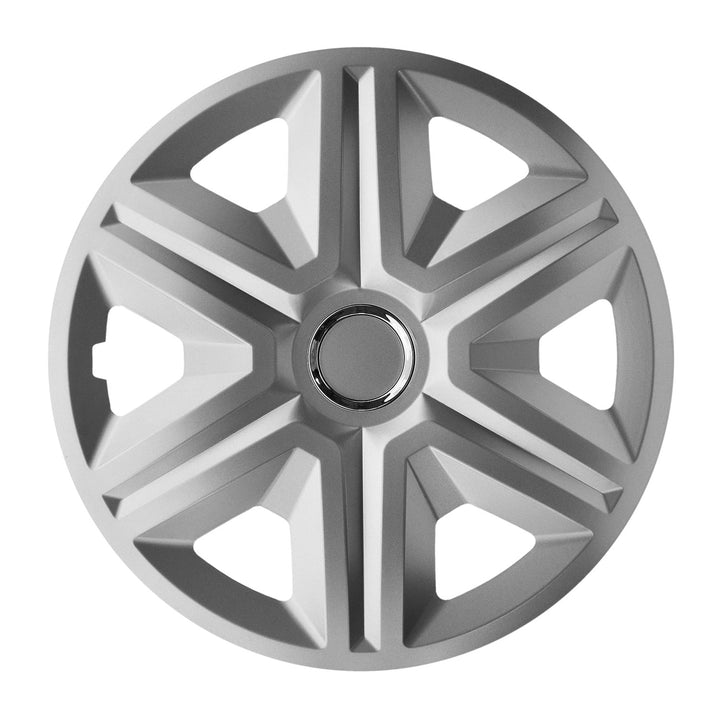 16" NRM FAST SILVER LAKIEROWANE sølvfargede hjulkapsler, 4 stk.