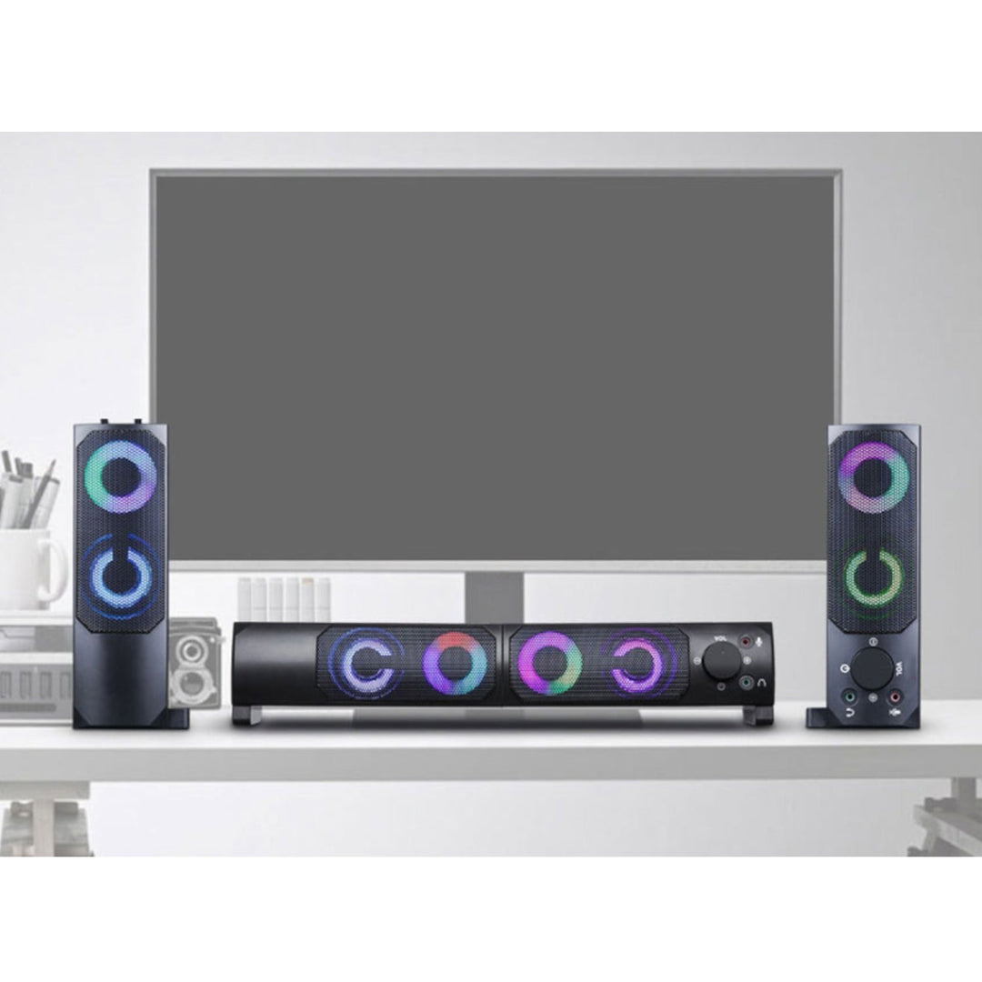Computerhøjttalere 2.0 soundbar Blow MS-28 flerfarvet LED RGB-belysning